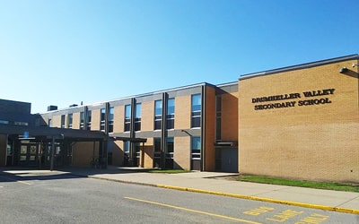 Colegio público Drumheller Valley Secondary School en Drumheller, Alberta