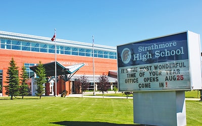 Colegio público Strathmore High School en Strathmore, Alberta