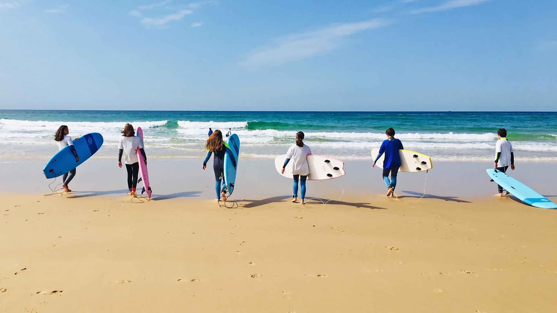 Campamento de verano de francés y surf en Arcachon, Francia