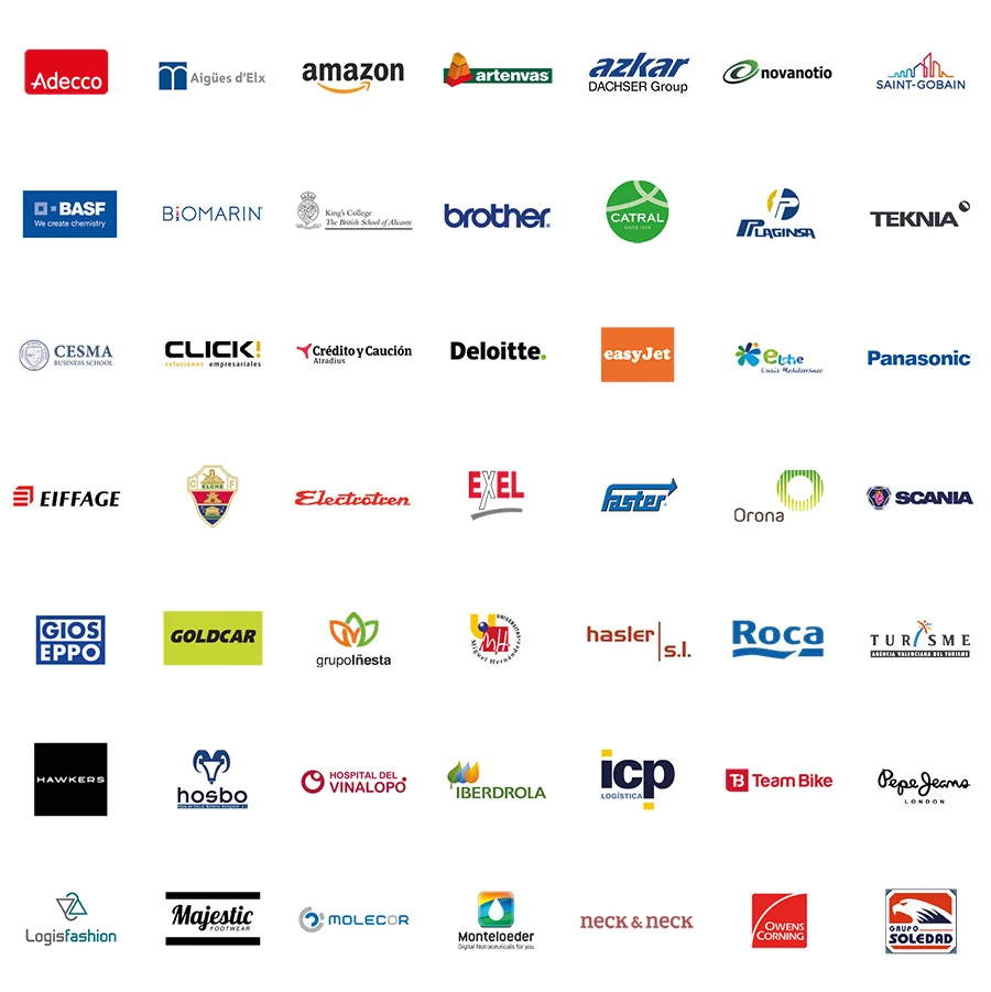 Empresas que han confiado en Top School como clientes